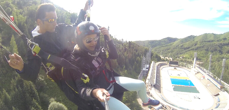 PARAGLIDING IN ALMATY