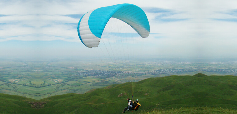 PARAGLIDING IN ALMATY